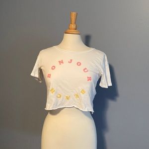 Billabong cropped beach t-shirt XS